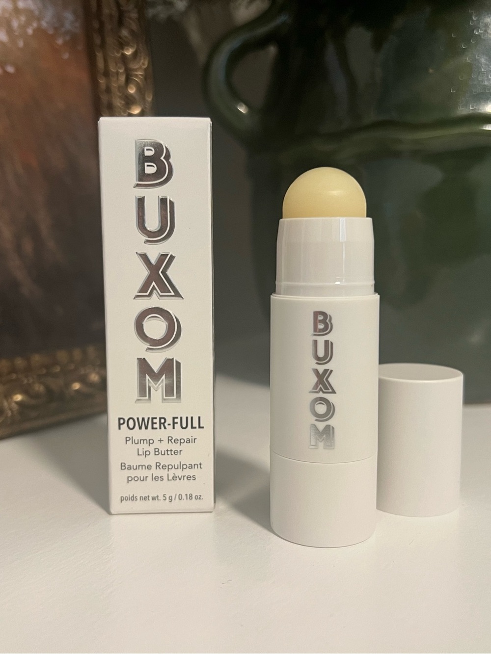 Buxom Power Full Plump + Repair Lip Butter in Bare. #23.